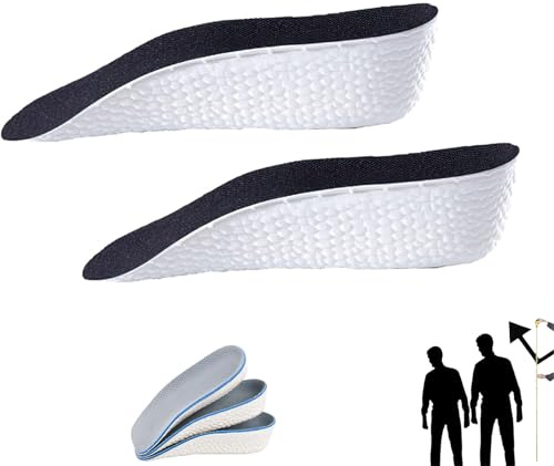 Brandone Insoles Height Increase,Brandone Orthopedic Highpads 1.0,Brandone Insoles,Arch Support Insoles,Startup Brandone Insoles,Orthopedic Insoles for Arch Pain (black, 1.37in/3.5cm)