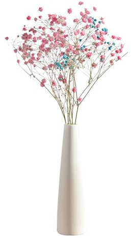 Ceramica Bianco Conico Decorativo, Vaso Neutro Boho per la Casa, Tavolo di Nozze Estetica Classico