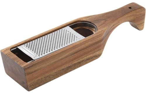 Tsffae Rallador De Queso Parmesano De Acero Inoxidable, con Recipiente Extraíble Y, Rallador para Queso, Rebanador De Verduras, Trituradora De Alimentos, 1 Ud.