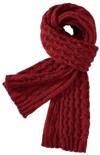 heekpek Sciarpa Donna Invernale Maglia a Trecce Lunga | Sciarpone Morbide Regalo di Natale