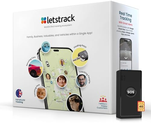 Letstrack LongWatch GPS Asset, Personal & Car Tracker | 6400mAh Long Battery Life Up To 3 Years, Real‑Time Location, Geo-Fence Alerts | Self-Fit - Device