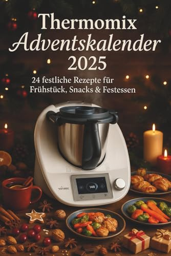 Thermomix Adventskalender 2025 – 24 festliche Rezepte für Frühstück, Snacks & Festessen: Weihnachtsrezepte für Thermomix: Suppen, Plätzchen, Drinks & ... | schnelle Küche | einfache Küche