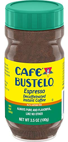 Espresso, Decaffeinated Instant Coffee, 3.5 oz (100 g), Café Bustelo