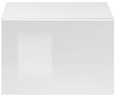 Stauraumelement Roana Weiß Tiefzieh Hochglanz 45x31x38cm Schrank Wohnzimmerschrank Beistellschrank Stauraumelement Wohnzimmer Mehrzweckschrank