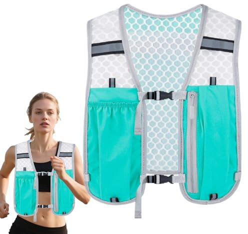 Gilet d'hydratation de Course à Pied – Sac à Dos d'eau avec Plusieurs Poches, Poche légère et Stable, Sac pour téléphone, Sac de Poitrine pour Femme, pour randonnée, , Course, Cyclisme