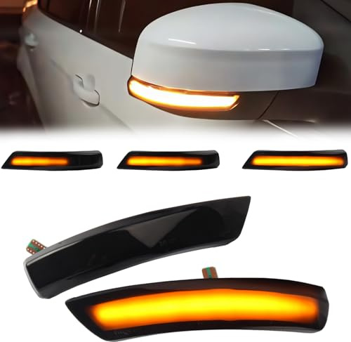 Fouedy Ford Focus 2 3 MK3 MK2 Mondeo MK4 dynamisk blinkersljus sidospegel indikator sekventiell blinkande lampa
