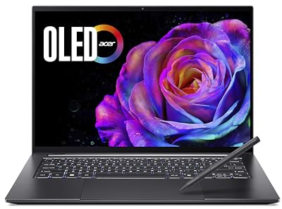 acer Swift X 14 AI OLED (SFX14-61G-R6Q6) AI Laptop, Copilot+ PC, display touch WQ2.8K OLED 120Hz, AMD Ryzen AI 9 365, 32 GB RAM, SSD da 1 TB, NVIDIA GeForce RTX 5070, Windows 11, tastiera QWERTZ