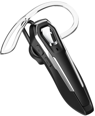 BEVCEFCC Auricolare Bluetooth Singolo V5.4, con Cancellazione del Rumore Mic, Mono Auricolare Wireless Bluetooth con 36 Ore Di Conversazione, per Guida/Lavoro/Business