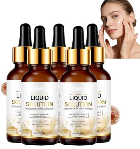 Sérum de elevación facial antiedad, péptidos esencia de colágeno, restauración de la piel, hidratación e hidratación, péptidos de seda de colágeno, ampolla intensiva para reducir las arrugas (5