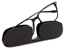 NOOZ Optics - Occhiali Luce Blu senza correzione Uomo e donna per Computer, Smartphone, Gaming o Televisione - Forma Rettangolare - Colore Nero - Collezione Bao