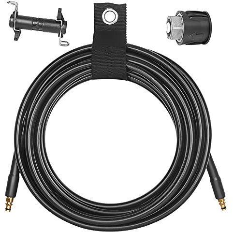 EAWONGEE 10M/ 32FT Pressure Washer Extension Hose Replacement Compatible with Karcher K2 K3 K4 K5 K6 K7, Jet Wash Hose with Hose Extension Connector, Quick Click Connect and Release System