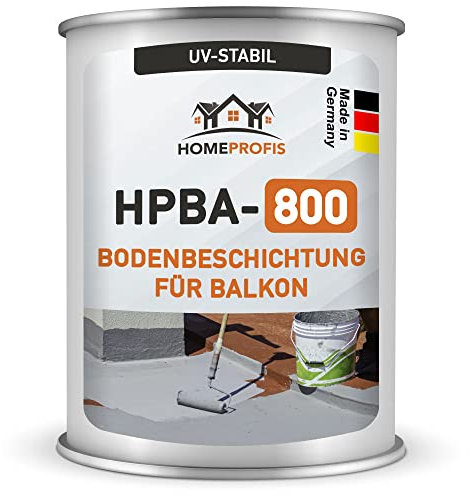 Home Profis® HPBA-800 matte UV-beständige 1K Bodenfarbe (50m²) für Balkon & Terrasse in RAL 3012 (Terracotta) – Wasserdichte Bodenbeschichtung, Bodenlack, diffusionsgeschlossen