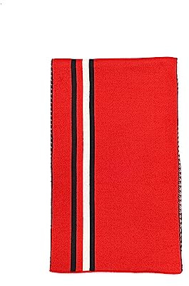 Tommy Hilfiger Sciarpa da uomo a righe verticali, Rosso Primario Multi, taglia unica