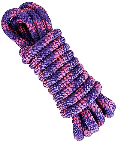 12mm High-Tenacity Polyester Rope. 5M. Violet with Pink