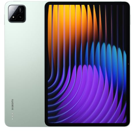 XIAOMI Pad 7, 8 Go + 256 Go, 11,2 pouces, 13 MP, résolution 2136 x 3200, vert, capacité de la batterie 8850 mAh, avec chargeur