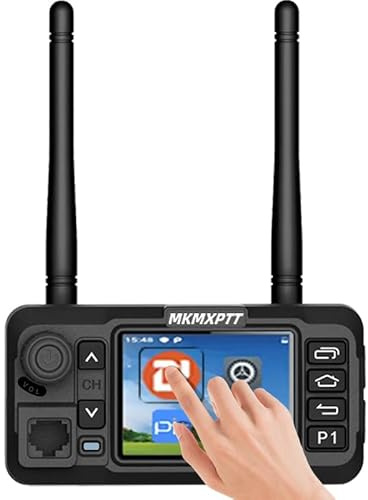 MKMXPTT 4G LTE Mobile PoC Radio Touch Screen Walkie Talkie con GPS Posizionamento Bluetooth WiFi Android 9.11 Slot della scheda SIM della porta di tipo C Comunicazione a raggio illimitato