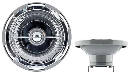 LDV LIGHTING Bombilla LED AR111 Casquillo G53 14W 12V | Luz Blanca Cálida 2800K 980 Lumenes | Ángulo De Haz 45 Grados | Foco Direccional Profesional Para Carril