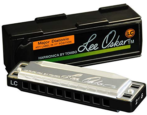Armonica Lee Oskar Major Diatonic Low D major per folk e blues, rock, country, jazz - diatonica a 10 fori - piastre ad ancia in ottone - piastre di copertura in acciaio inossidabile