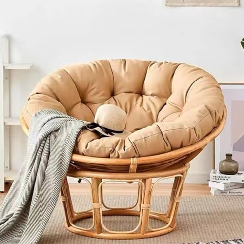 Coussin pour fauteuil suspendu Bettschlange, coussin pour fauteuil papasan, coussin pour fauteuil de lecture rond, coussin pour fauteuil de jardin, coussin pour fauteuil suspendu papasan (chaises non