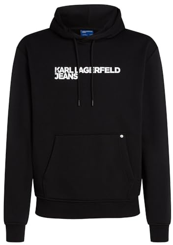 Karl Lagerfeld Jeans Hombre Regular Logo Hoodie Black XL