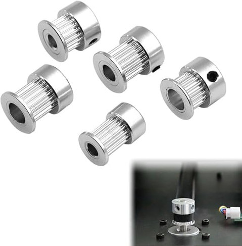 Cinghia Dentata Pulegge 16 Denti 5mm Alesaggio Albero, Puleggia Cinghia Dentata GT2, GT2 Pulley Ruota Dentata, GT2 Alluminio Timing Puleggia, Alluminio GT2 Puleggia 16 Denti 5mm Alesaggio, 5PCS