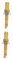 Veemoon 2pcs High Temperature Wear Resistance Water Heater Nozzle Brass Fitting Straight Hose Barb Connector Barb Boiler Drain Valve