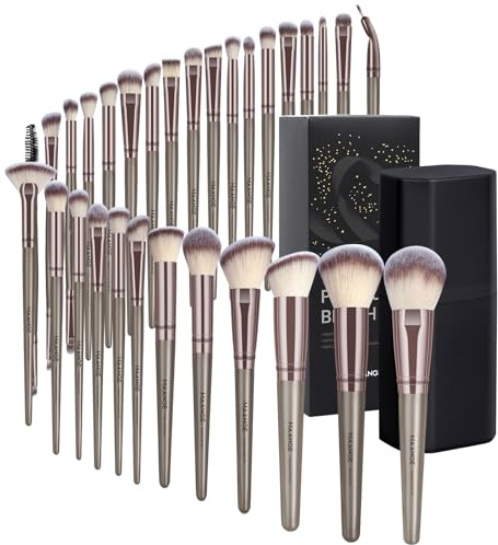 MAANGE Makeup Brush Set - 30 Pcs Make up Brushes For Foundation Powder Blush Concealer Contour Professional Brushes Kit For Eye and Face Cosmetic