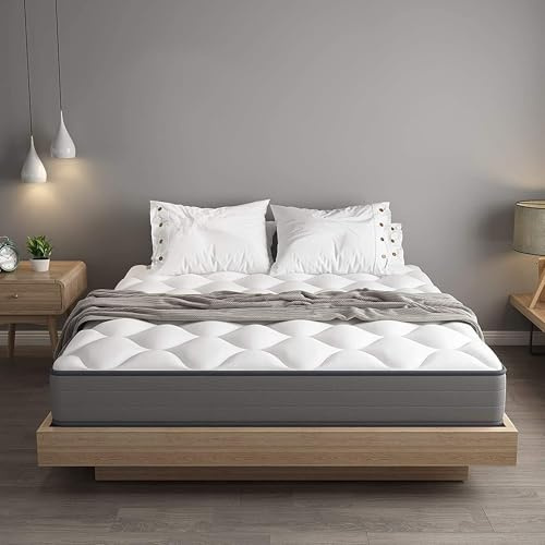 DEWINNER Matelas 140x200,Matelas a Ressort ensachés 20cm Épaisseur | 7 Zones Ergonomique, Hypoallergénique,Soutien Optimal(140x200x20cm)