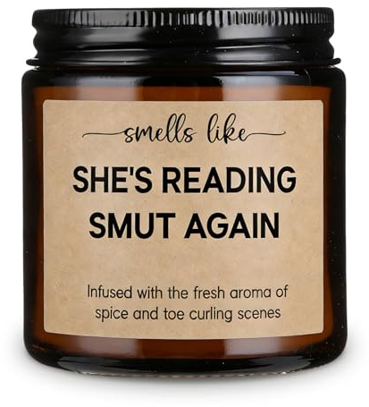 Book Lovers Gifts, Funny Bookish Gifts for Friends, Lavender Scent Book Candle Reading Gift for Women Readers Librarian Bookworms, Birthday Bookish Presents