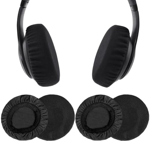 UYVPAER 4 Piezas Funda Auriculares Diadema Elástica De Lycra, Protector Contra El Polvo, Para Cascos (6-8,5 Cm), Negro