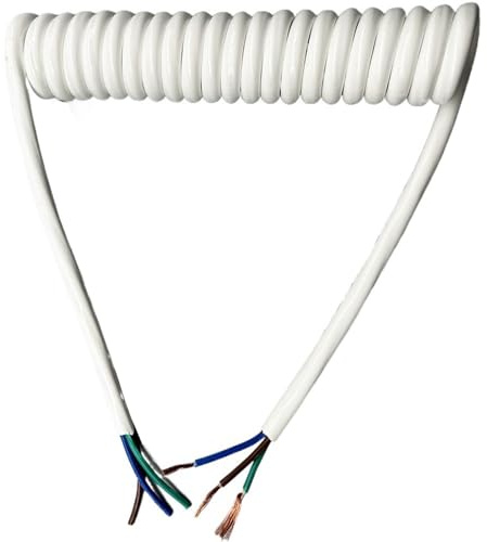 spiraltråd, Fjäderspiral, infällbar spole, 3 kärnor, 13AWG 2,5 mm², PU-mantel, flera storlekar(Stretch 3 Meters)