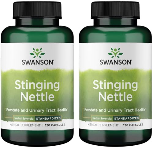 Swanson Stinging Nettles, Prostate Support, 120 Capsules, 2 Pack