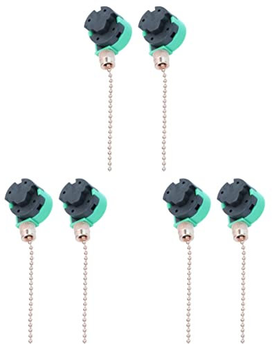 DOITOOL Cordon 6Pcs3 pour Lumière Dorée à Tirer Chaîne de Plafond de Remplacement Lampes de Vitesse Murales à Interrupteur Ventilateur à Chaîne Réglable Remplacement Lampe D'armoire V