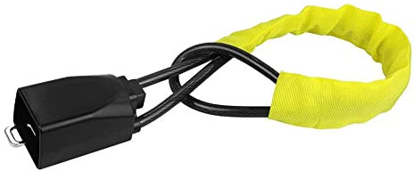 ihreesy Lenkradkralle mit Zahlenschloss, Anti-Diebstahl Fahrzeugschloss Universal Auto Lenkradschloss Lenkradsperre Lenkradkralle,Gelb