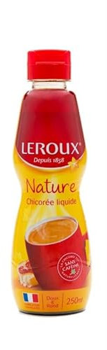 LEROUX - Chicorée Liquide 250Ml - Saveur authentique de la nature dans chaque goutte - Idéale pour les amateurs de café - Préparez votre café du matin avec un twist - Profitez - Lot De 4