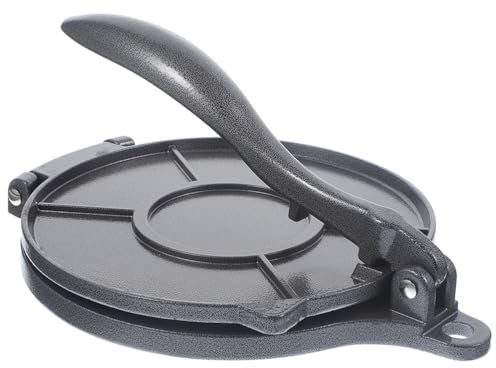 ABOOFAN Prensa Para Tortillas De Aluminio, Herramienta Mexicana Para pasta de maíz, 16 Cm, Color Negro, Ideal Para Cocina Y Reuniones Familiares