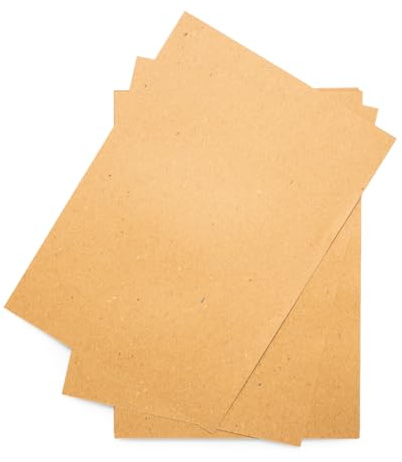 Hawksbill 50Pack Brown Card A4 280GSM Thick Kraft Card for Arts & Crafts