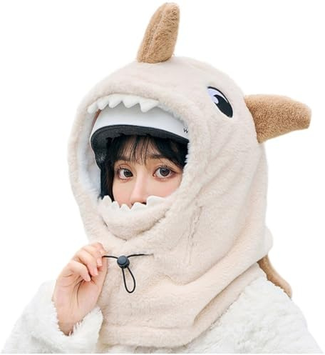Hrippy Cubierta De Casco De Esquí De Dibujos Animados, Gorro Con Capucha, Cálido, Cómodo, Calentador De Cabeza y Cuello Para Esquí