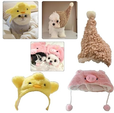 Simpatici Cappelli per Animali Domestici,YouXiaor 3PCS Adorabile Cappello da Animale Domestico Cappelli per Gatti Animali Cappelli da Gatto Grazioso berretto per gatti Cappello per Cani e Gatti
