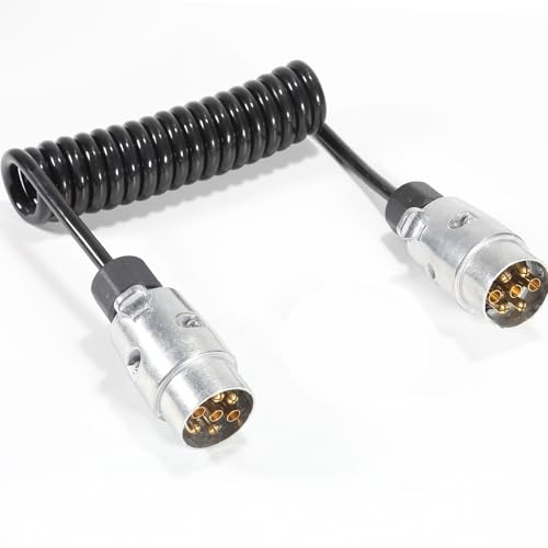 ETUKER 7polos 12v 2M Alargador Cable Remolque 7 Pines Cable Luces Remolque