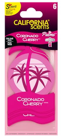California Scents Palms Coronado Cherry Car Air Freshener - 6 Count
