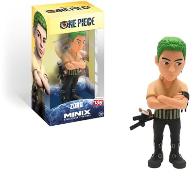 MINIX - Figura de Acción Rororanoa Zoro - One Piece - Coleccionables de 12 cm para Exhibición, Idea de Regalo para Niños Y Adultos, Fans de Anime - MN11971