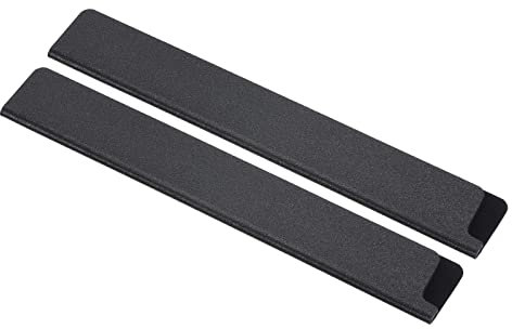 PATIKIL ABS Knife Cover Sleeves for 8 Slicing Carving Knives, 2 Pack Edge Guard Blade Protector Universal Knife Sheath for Home Kitchen, Black