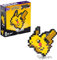 MEGA Pokémon Pikachu - zusammenbaubare Pixel Art Figur mit Retro-Look, inklusive Basis zur Wandmontage, für Erwachsene Baumeister und Sammler, HTH74