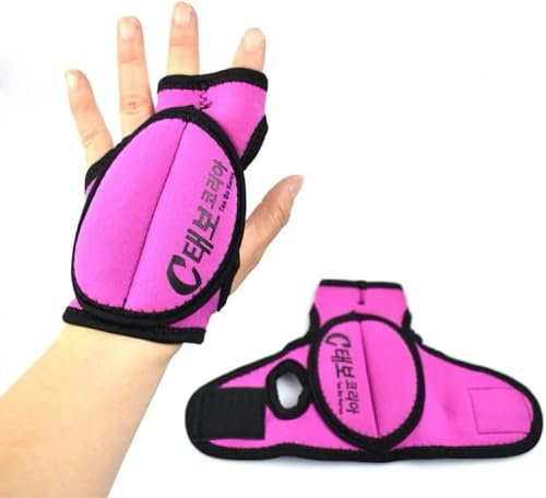 MOCOFO Gewichtshandschuhe, Neopren, groß, für Fitness, Training, Rehabilitation, Boxen, MMA, Aerobic, 2 x 0.3 kg, Pink