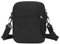 Umhängetaschen,Herrentasche zum Umhängen Klein, Schultertasche,Mini Solid Crossbody,Kuriertasche aus Nylon, kleine umhängetasche damen,Handy Umhängetasche für Reisen, Sport, Laufen, Wandern (Schwarz)