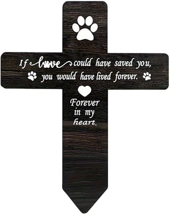 Piquet commémoratif pour animaux de compagnie - Marquages funéraires pour animaux de compagnie - Piquet de cimetière pour animaux de compagnie - Avec griffe de chien, tableaux funéraires de sympathie