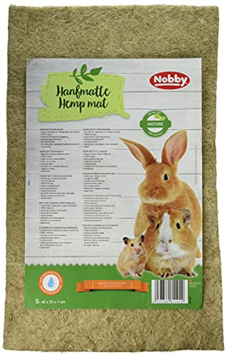 Nobby Hanfmatte für Hamster Nager, 40 x 25 x 1 cm, 1 Stück