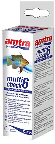 Amtra Pro nature+ Multi Check 6 test dell'acqua, 50 strisce per acqua dolce, acquari