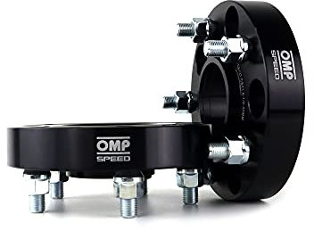 OMP SPEED Élargisseurs de voie à double centrage/double fixation PCD 5 x 127/5 x 127 Douille 71,6 Largeur 30 mm M1/2 Noir